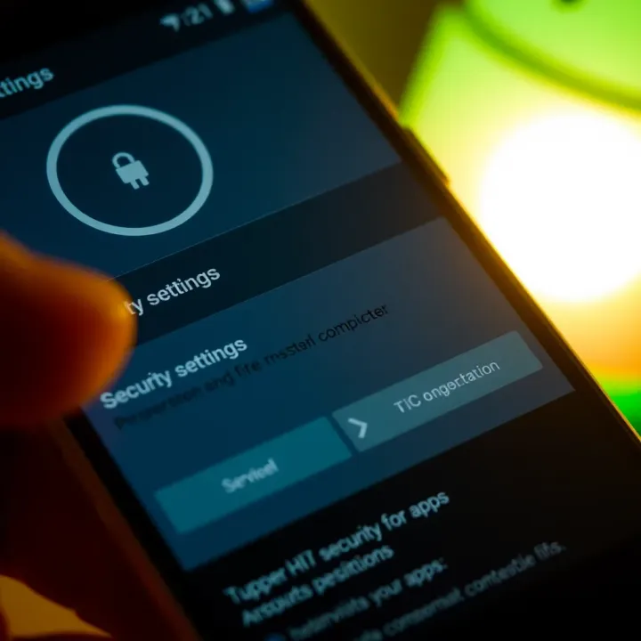 Settings menu on an Android device highlighting security permissions for app installation