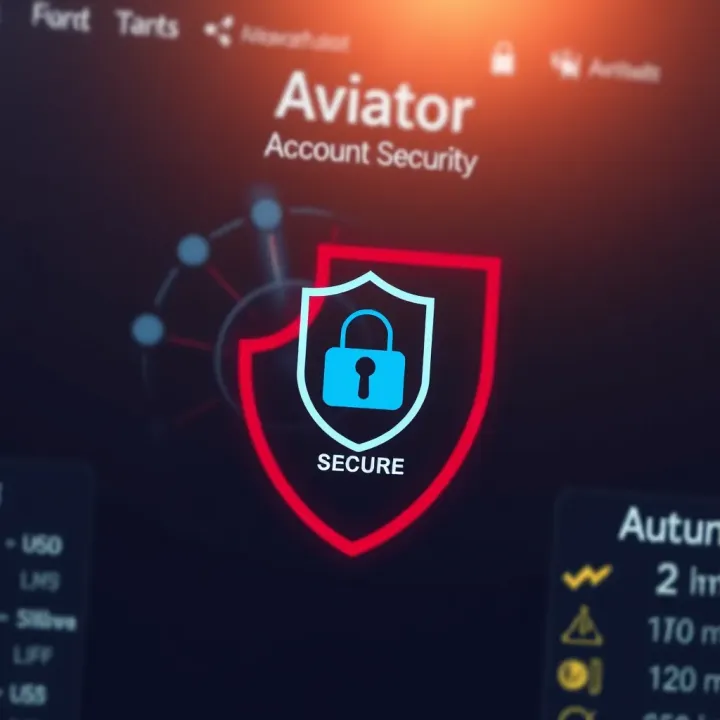 Secure login interface with shield icon representing account protection on Aviator platform