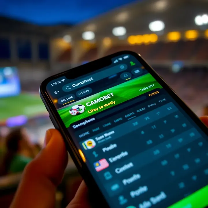 Android device screen showing the Campobet app interface with betting options
