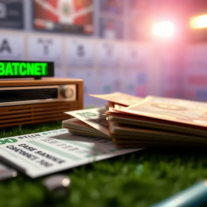 Betting budget management concept showing organized currency notes and betting slips