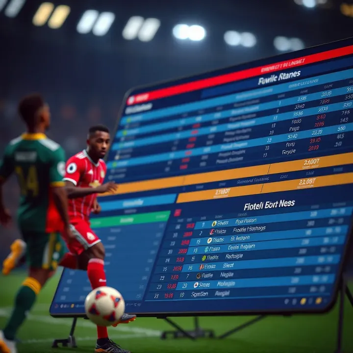Football betting odds and strategy charts focusing on Nigerian and international matches