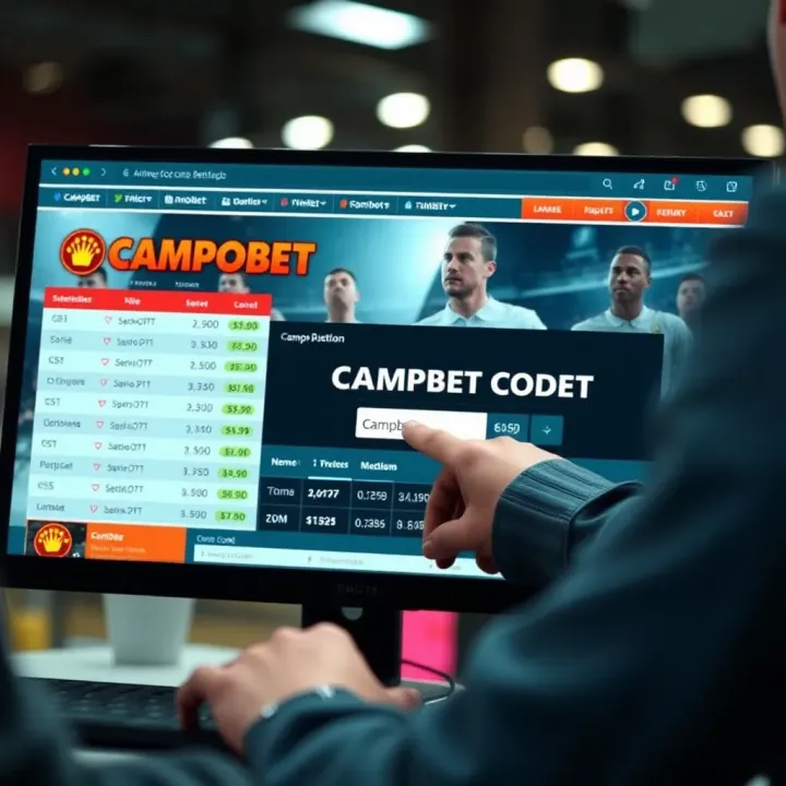 User entering promo code on sports betting website for bonus activation