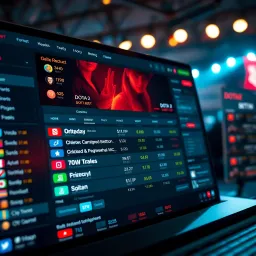 Campobet Platform Showcasing Live Dota 2 Betting Markets for Nigerian Users Dashboard displaying live Dota 2 betting options on Campobet platform