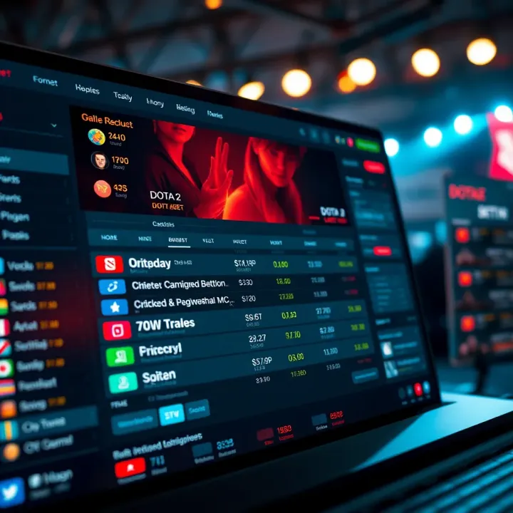 Dashboard displaying live Dota 2 betting options on Campobet platform
