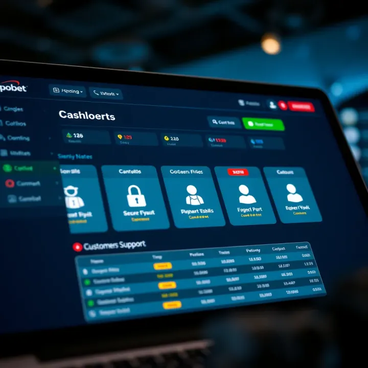User-friendly dashboard featuring secure payment options and customer support icons