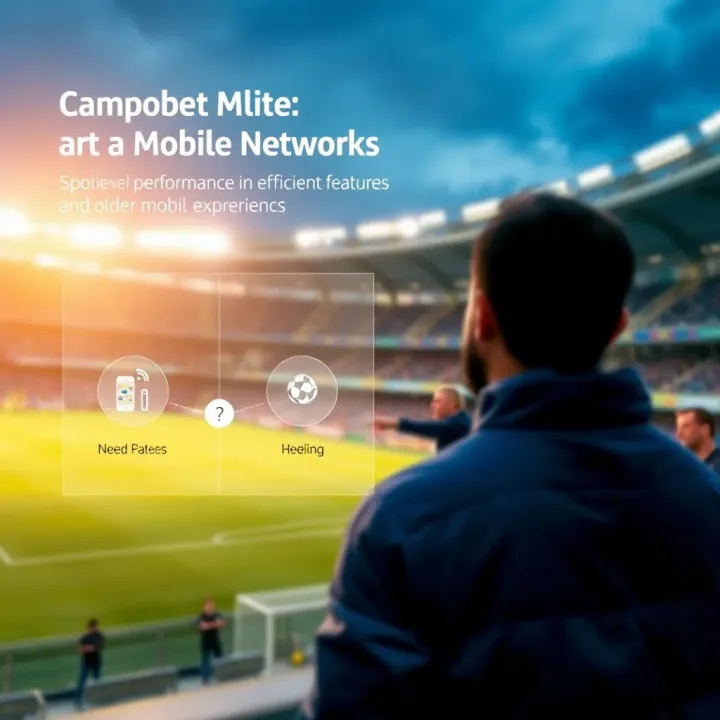Diagram illustrating Campobet Mlite's efficient performance on slow and older mobile networks