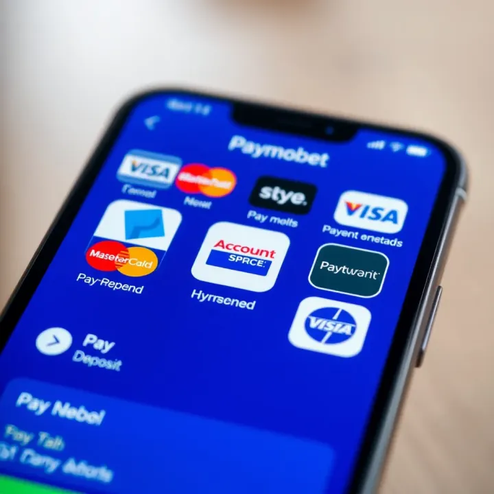 Various payment method icons on a mobile device screen illustrating convenient deposit options for Nigerian users
