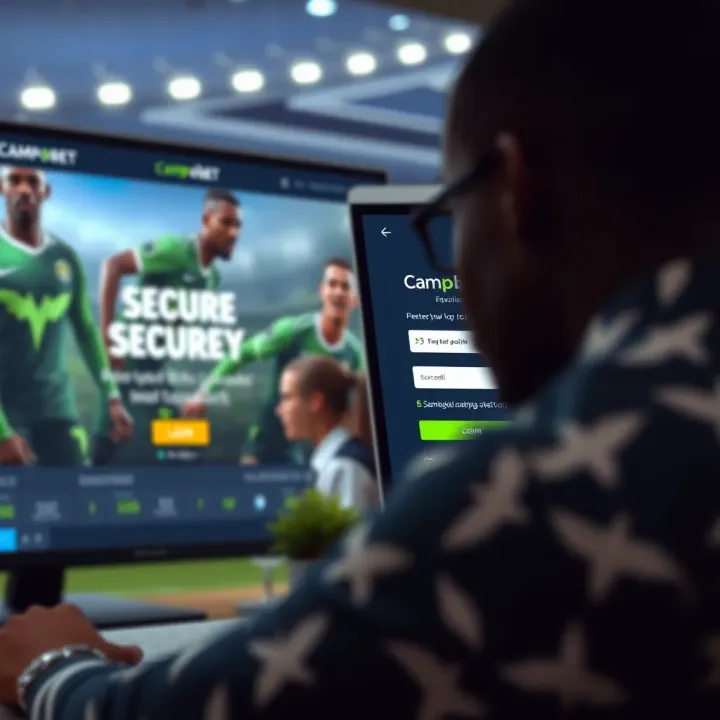 Secure login interface of Campobet for Nigerian bettors
