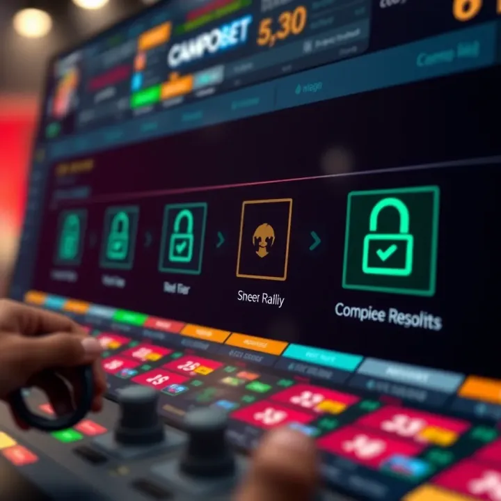 Digital verification symbols representing secure identity confirmation on gambling platform
