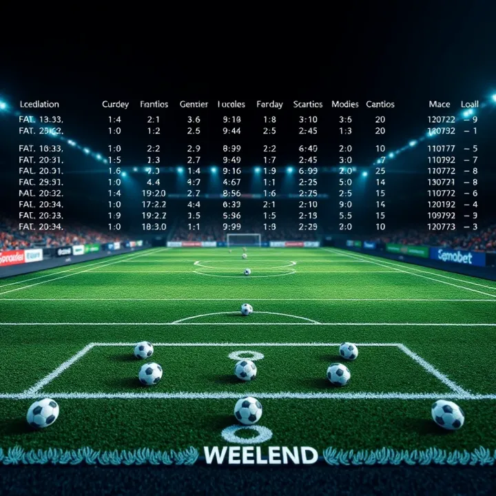 Football pitch with tactical formations and betting odds overlay