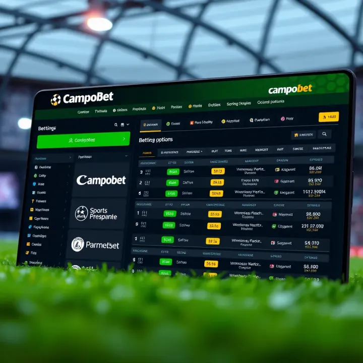 User-friendly interface of Campobet platform showing sports betting options