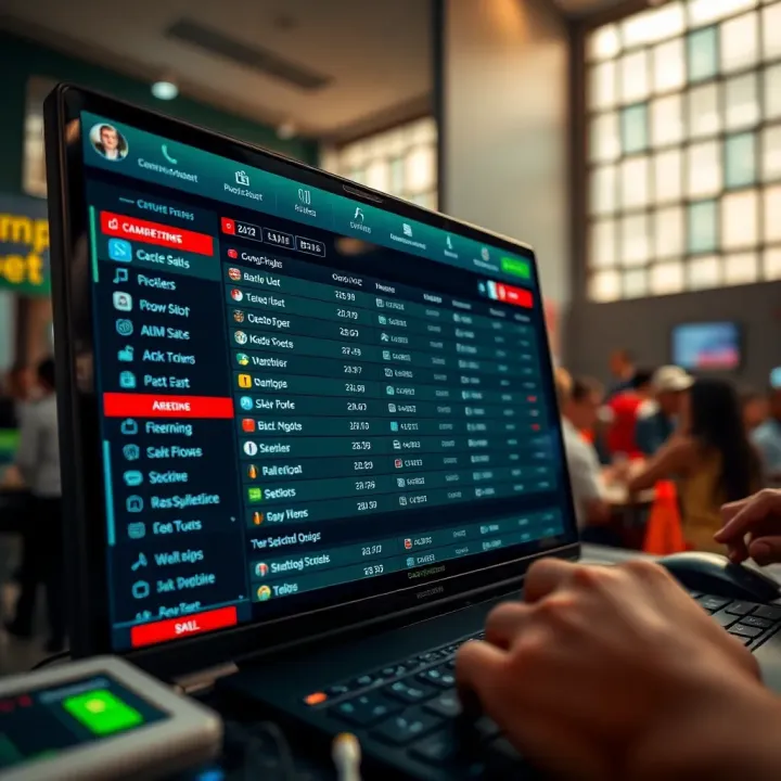 User interface displaying betting options on Campobet platform in Nigeria