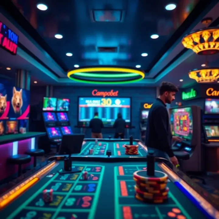 Digital casino environment with Nigerian currency symbols highlighting secure online gaming