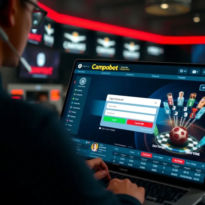 Secure login interface emphasizing account safety measures for online gambling users
