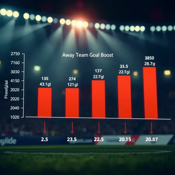 Chart showing different betting outcomes based on Asian Handicap away boost