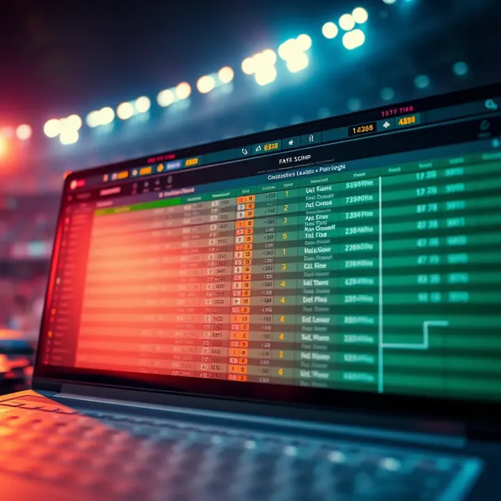 Betting tips and strategies illustrated with football league tables and charts