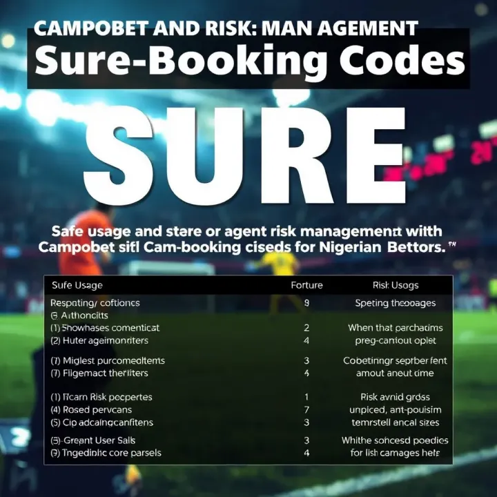 Graphic showing safe usage tips and risk avoidance strategies for betting with Campobet sure booking codes