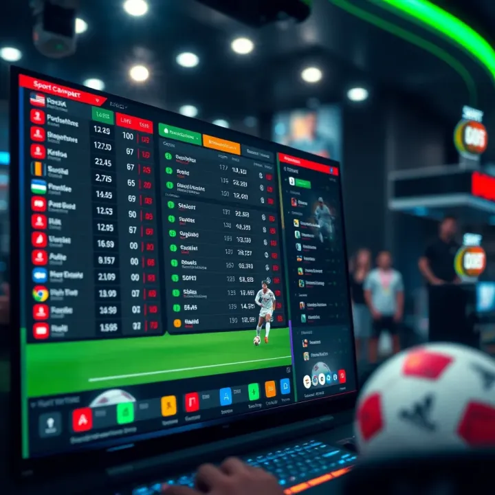 Live sports betting interface showing real-time odds for various games