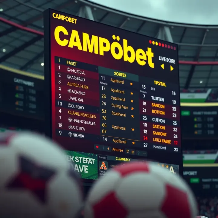 Live football match scoreboard on Campobet platform showcasing Nigerian league game updates