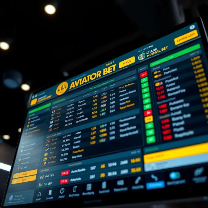 User interface of Aviator Bet online betting game showing game statistics and betting options