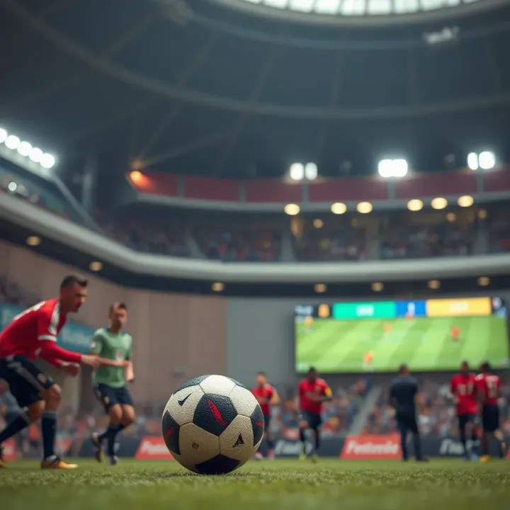 Illustration of strategic football betting with prediction insights and risk management