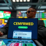 Verification process on a digital betting platform with confirmation symbols